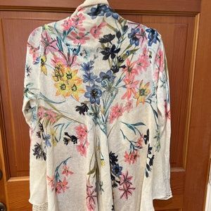 Anthropologie floral cardigan